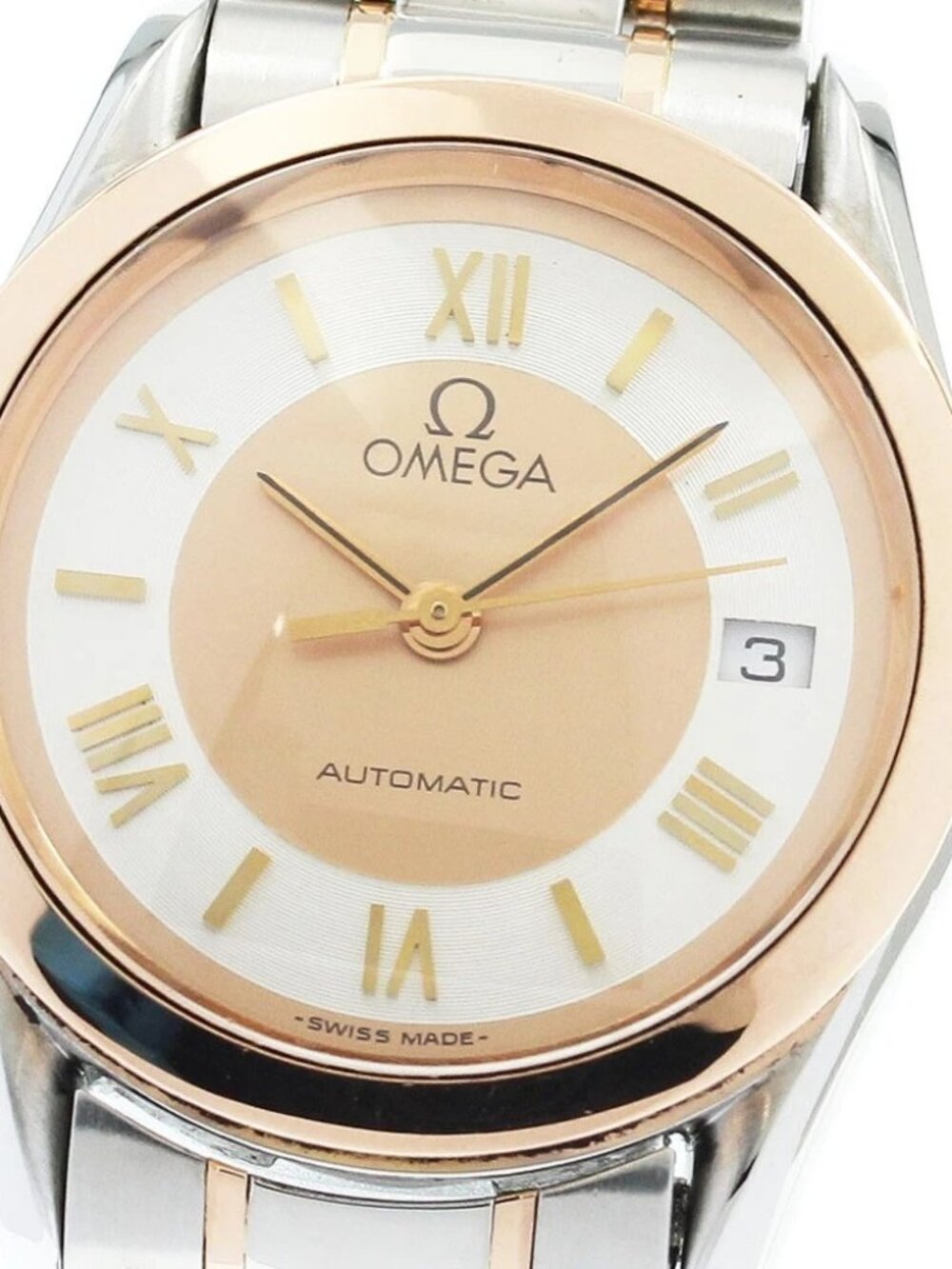OMEGA Classic Date PG bezel Silver / Pink Gold Dial Automatic Ladies _939882